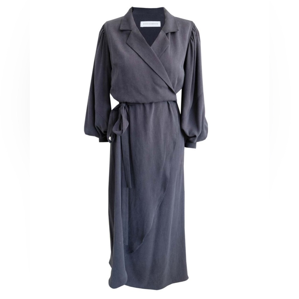NEW OhSevenDays Riley Wrap Midi Dress Medium